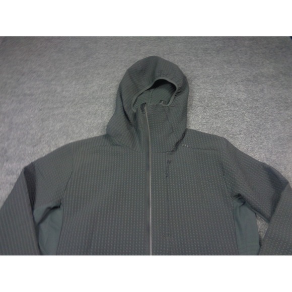 Lululemon Cold Terrain Jacket Mens Small Gray 3/4 Zip Waffle Knit Performance - Picture 3 of 10